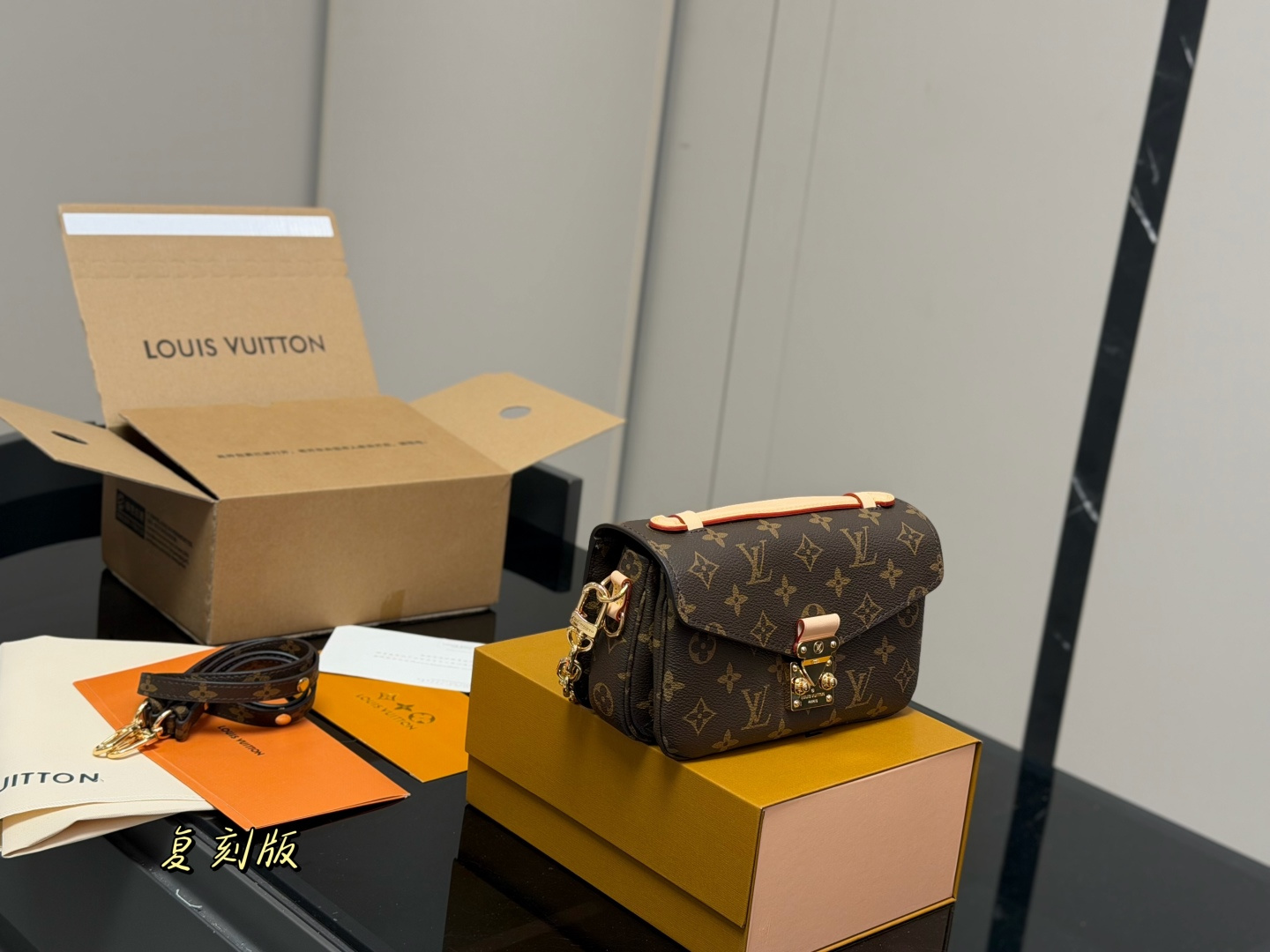Louis Vuitton LV Monogram Canvas Premium Metal Hardware Shipping Box Included